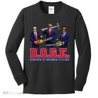 Funny D.O.G.E. (Department Of Government Efficiency) Doge Gift Kids Long Sleeve Shirt thumb 0