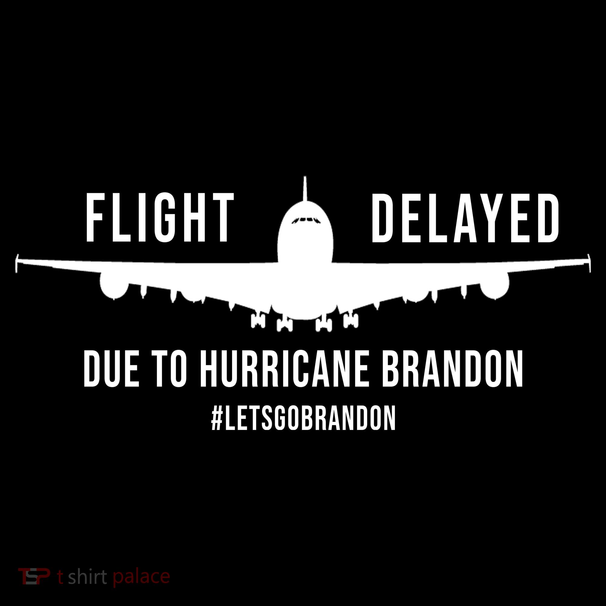 Flight Delayed Due To Hurricane Brandon #LetsGoBrandon Backpack