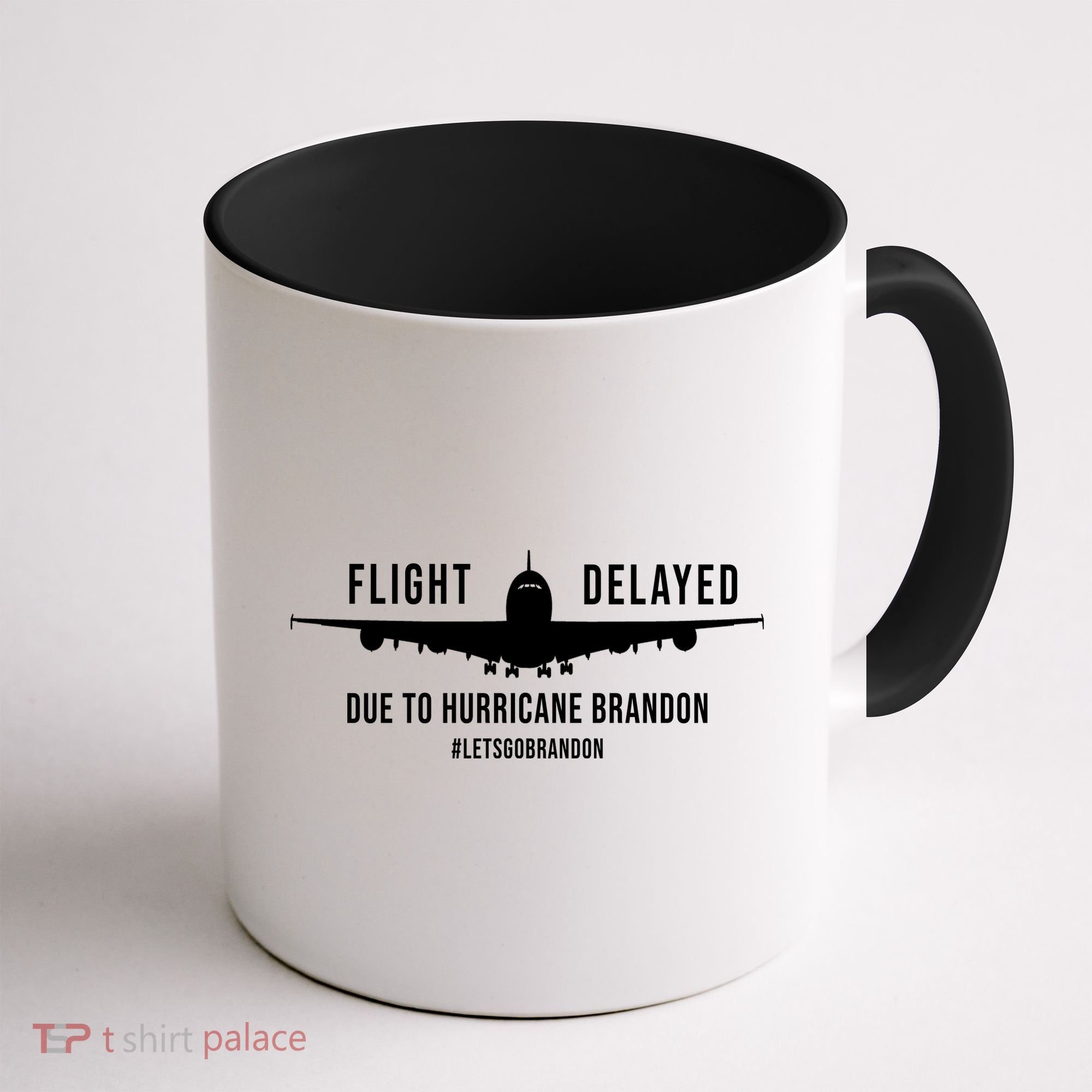 Flight Delayed Due To Hurricane Brandon #LetsGoBrandon Coffee Mug