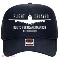 Flight Delayed Due To Hurricane Brandon #LetsGoBrandon Hat thumb 0