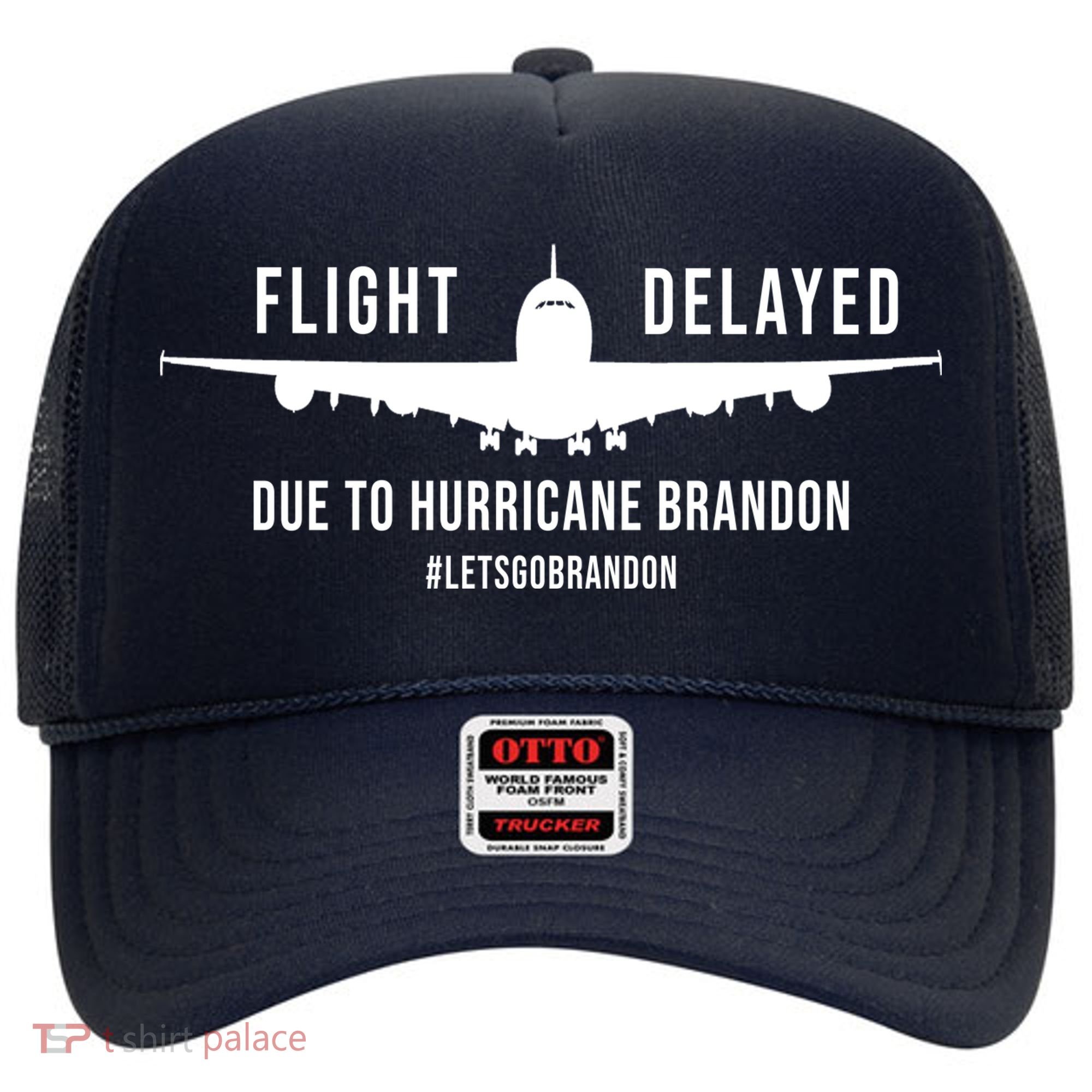 Flight Delayed Due To Hurricane Brandon #LetsGoBrandon Hat