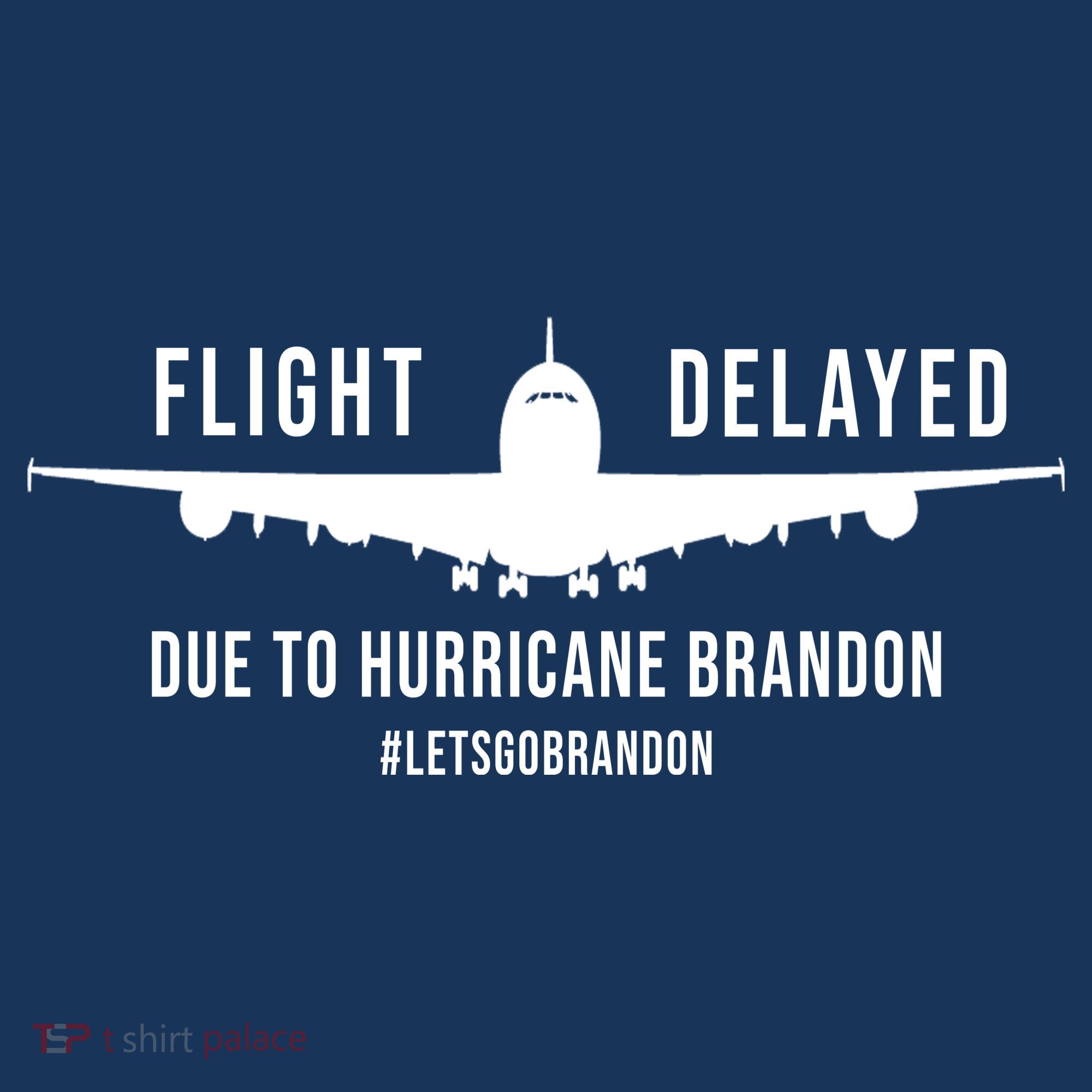 Flight Delayed Due To Hurricane Brandon #LetsGoBrandon Tote Bag