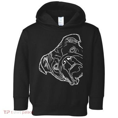 Funny Dog English Bulldog Toddler Hoodie