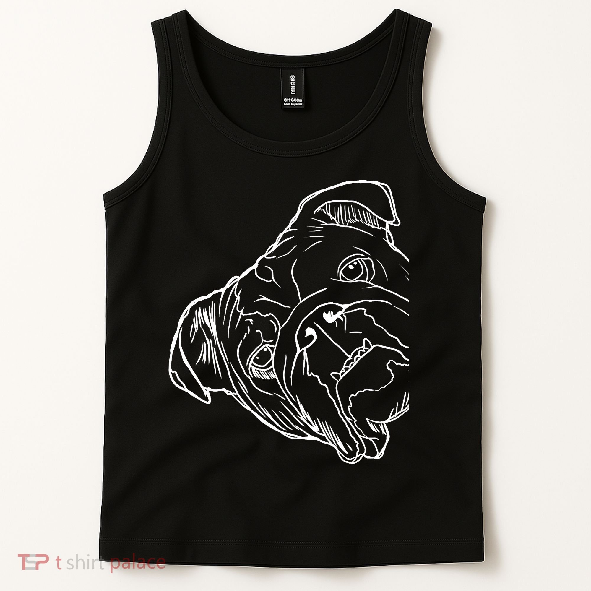 Funny Dog English Bulldog Tank Top