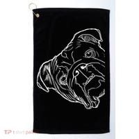 Funny Dog English Bulldog Golf Towel thumb 0