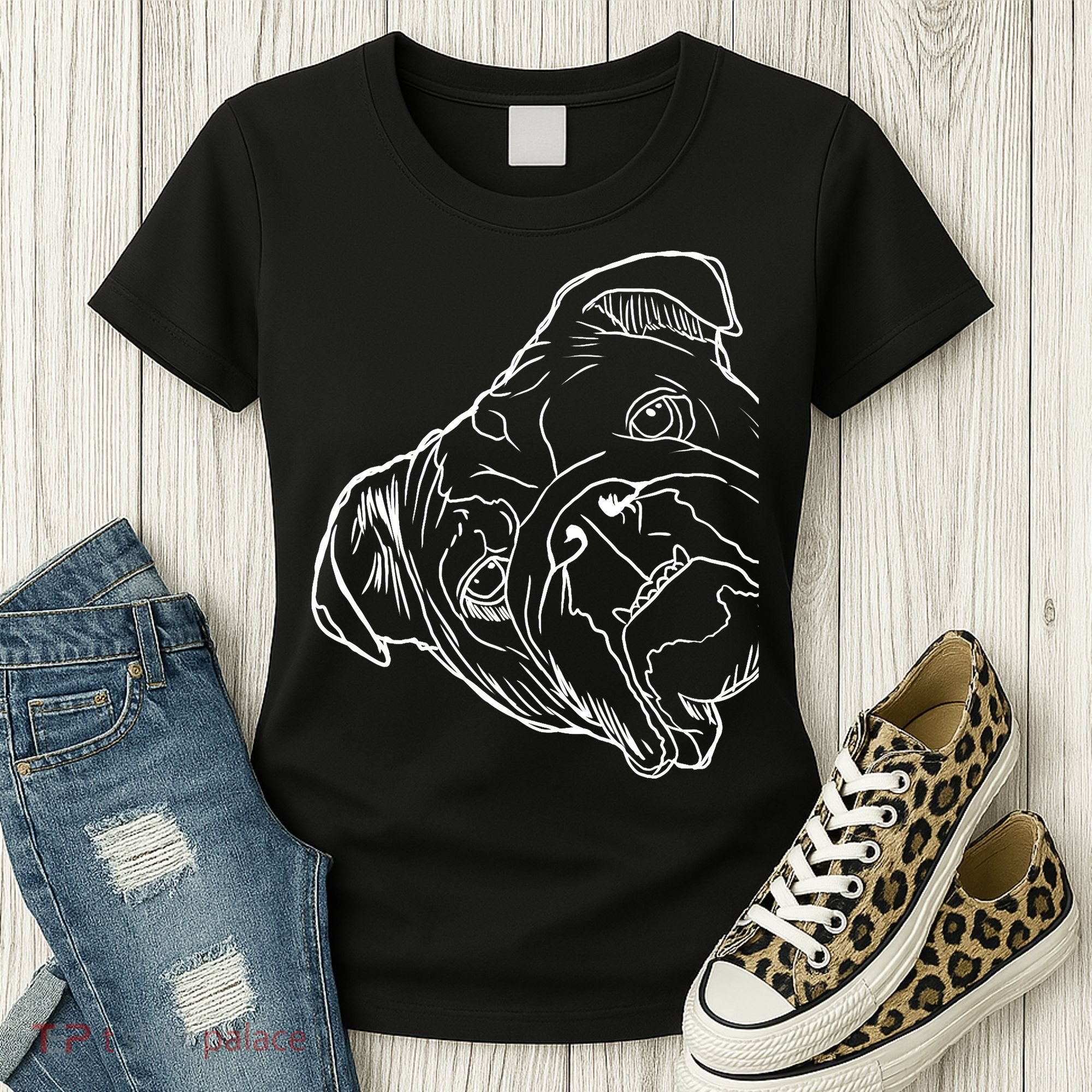 Funny Dog English Bulldog Women's T-Shirt