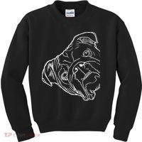Funny Dog English Bulldog Kids Sweatshirt thumb 0