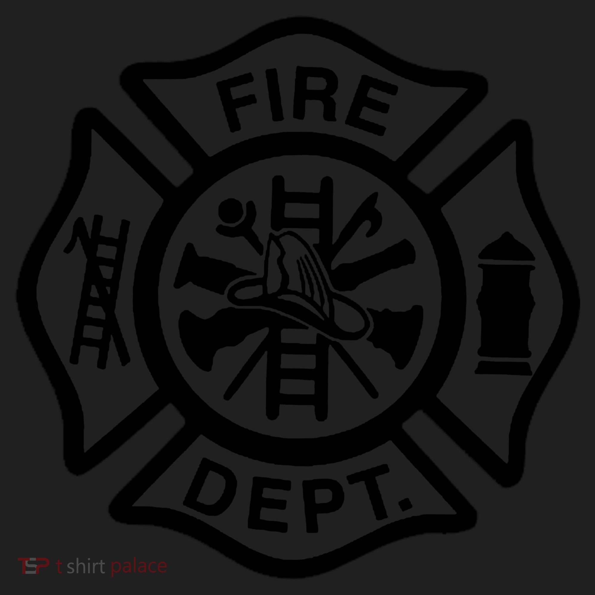 Fire Dept Emblem Badge Firefighter Logo Women's Sweatshirt
