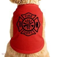 Fire Dept Emblem Badge Firefighter Logo Doggie Tank thumb 0