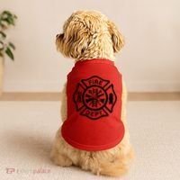 Fire Dept Emblem Badge Firefighter Logo Doggie Tank thumb 2