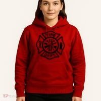Fire Dept Emblem Badge Firefighter Logo Hoodie thumb 5