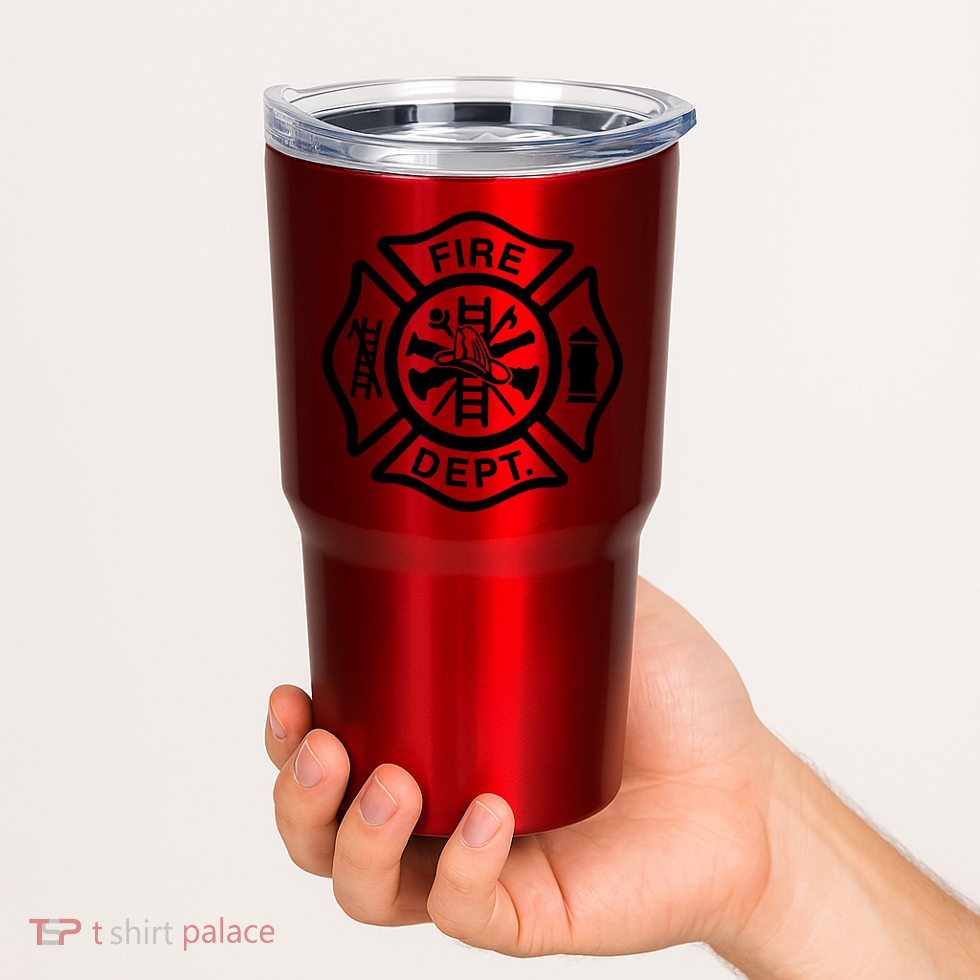 Fire Dept Emblem Badge Firefighter Logo Tumbler