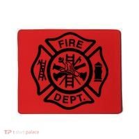 Fire Dept Emblem Badge Firefighter Logo Mousepad thumb 0