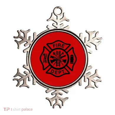 Fire Dept Emblem Badge Firefighter Logo Ornament