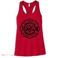 Fire Dept Emblem Badge Firefighter Logo Women's Tank Top thumb 0