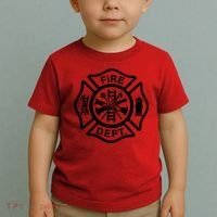 Fire Dept Emblem Badge Firefighter Logo Toddler T-Shirt thumb 2