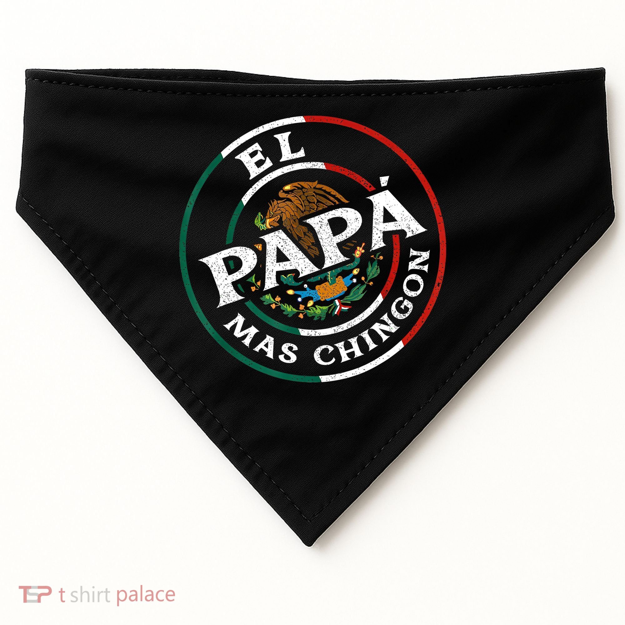 Fathers Day El Papa Mas Chingon Funny Mexican Dad Spanish USA-Made Doggie Bandana