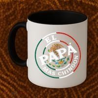 Fathers Day El Papa Mas Chingon Funny Mexican Dad Spanish Coffee Mug thumb 2