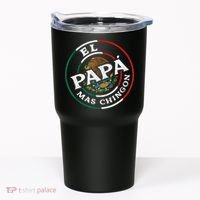 Fathers Day El Papa Mas Chingon Funny Mexican Dad Spanish Tumbler thumb 0