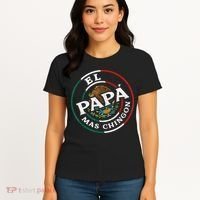 Fathers Day El Papa Mas Chingon Funny Mexican Dad Spanish Women's T-Shirt thumb 4