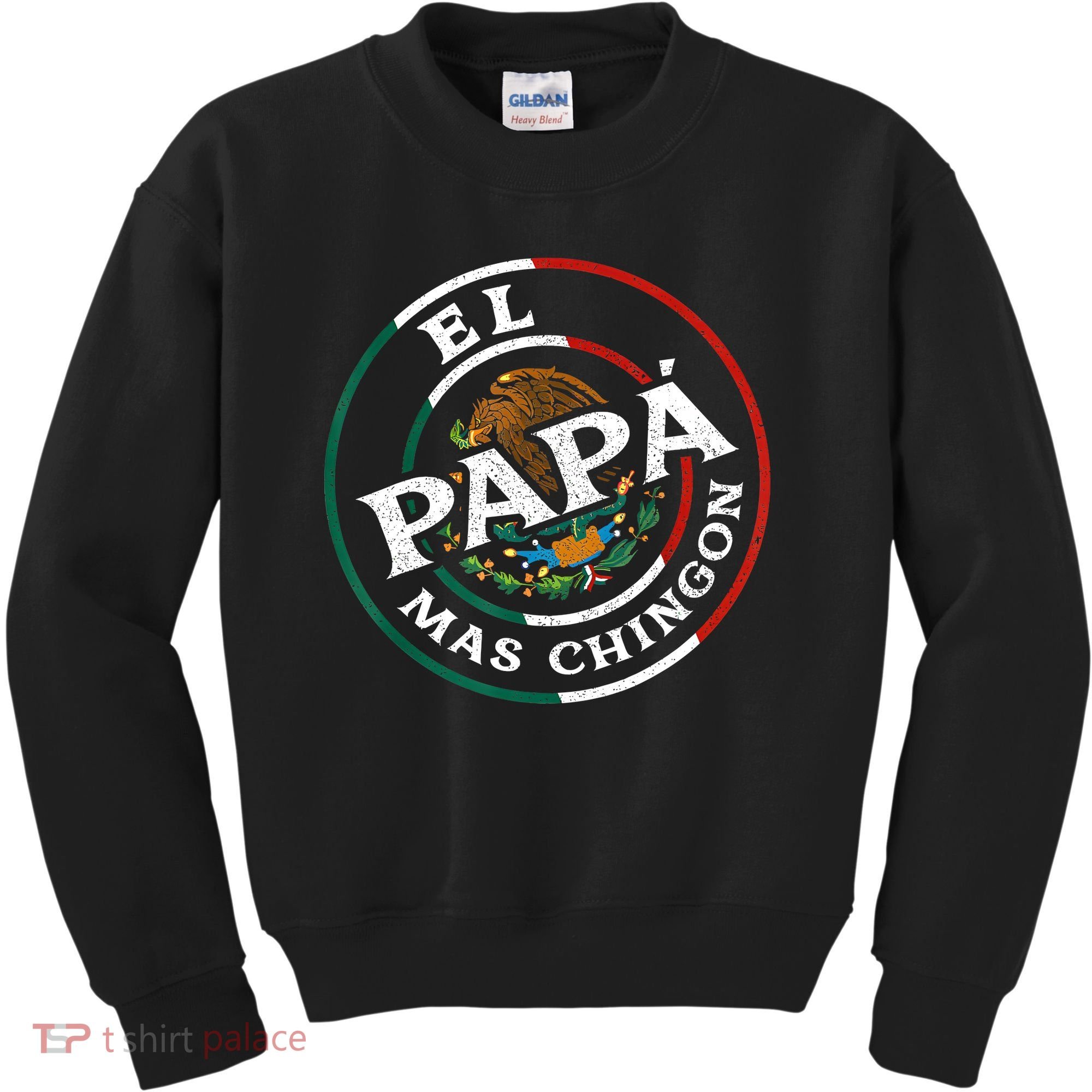 Fathers Day El Papa Mas Chingon Funny Mexican Dad Spanish Kids Sweatshirt