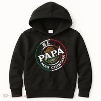 Fathers Day El Papa Mas Chingon Funny Mexican Dad Spanish Kids Hoodie thumb 0