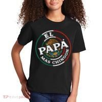 Fathers Day El Papa Mas Chingon Funny Mexican Dad Spanish Kids T-Shirt thumb 2