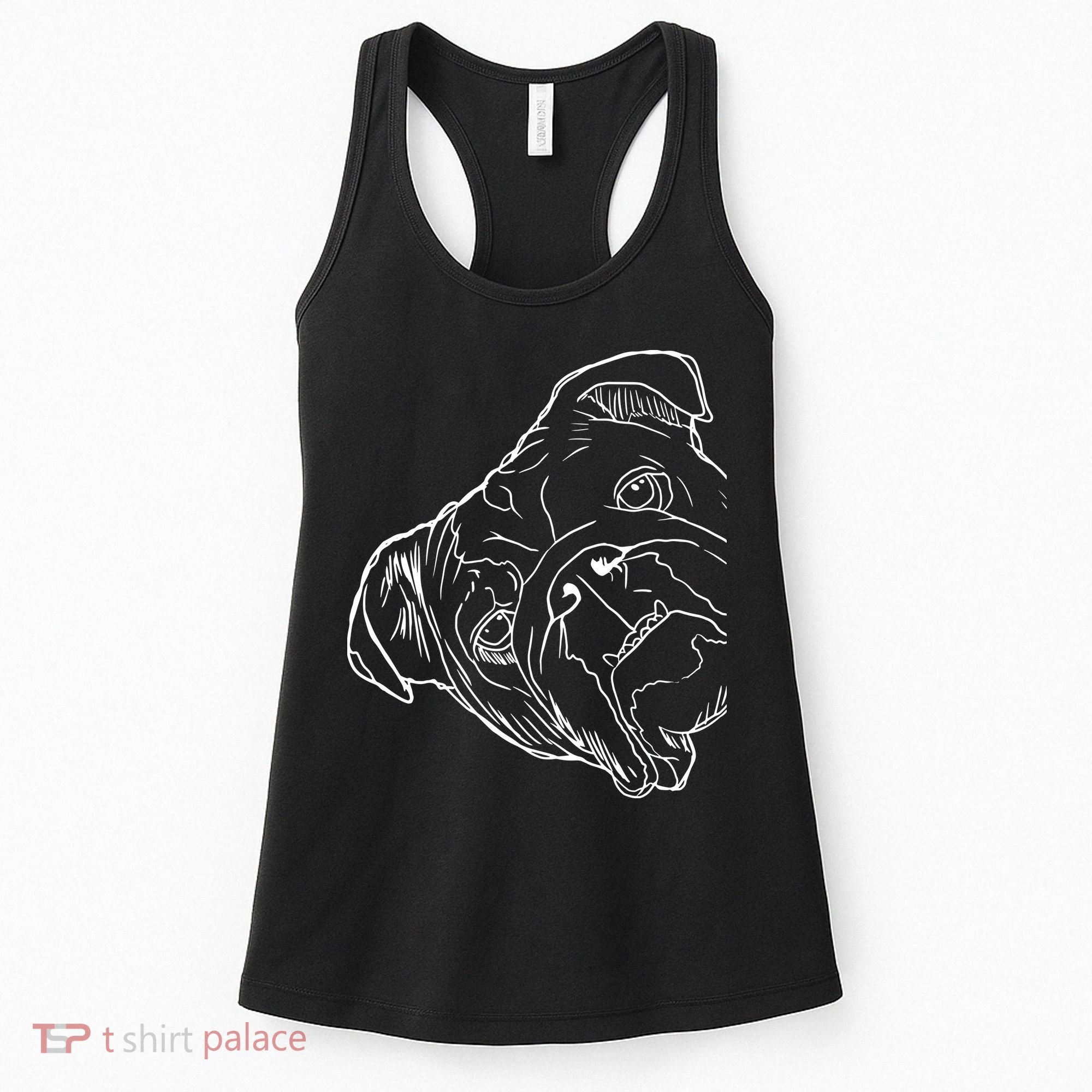 Funny Dog English Bulldog Women's Tank Top