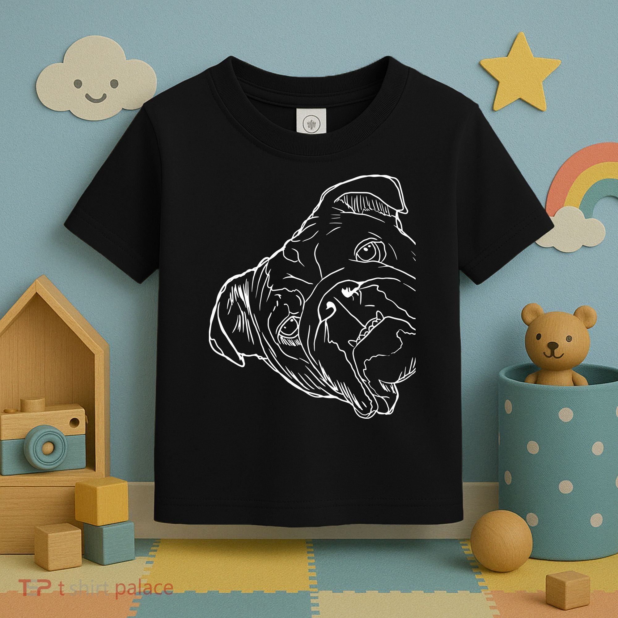 Funny Dog English Bulldog Toddler T-Shirt