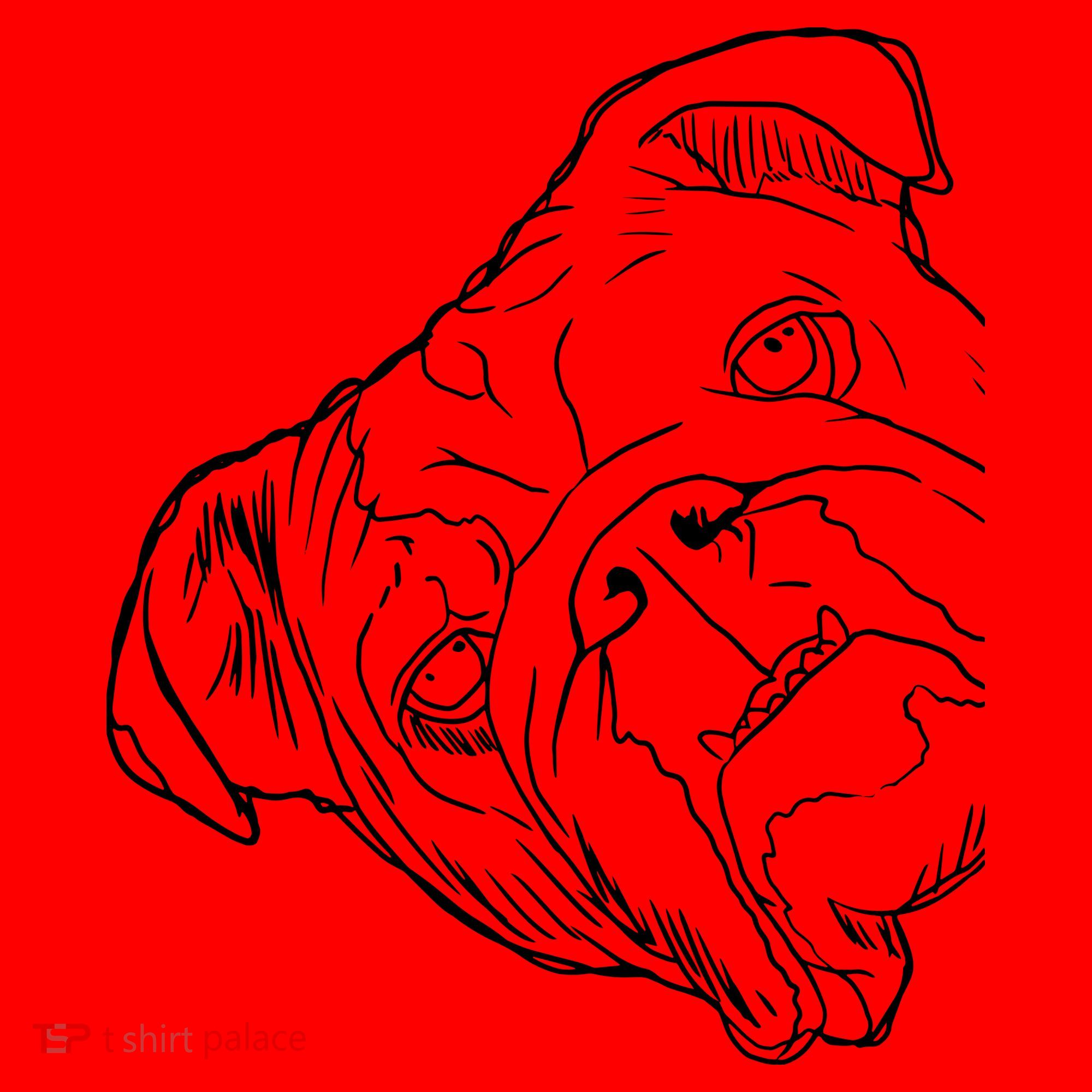 Funny Dog English Bulldog Santa Hat