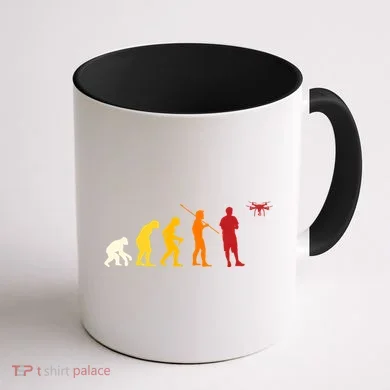 Funny Drone Fyling Evolution Design Drone Pilot Cute Gift Coffee Mug back