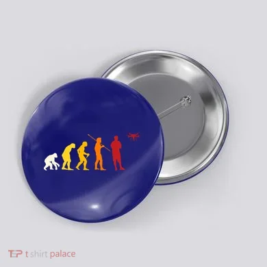 Funny Drone Fyling Evolution Design Drone Pilot Cute Gift Button