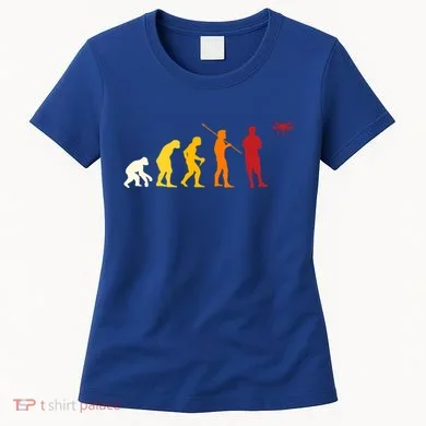 Funny Drone Fyling Evolution Design Drone Pilot Cute Gift Women's T-Shirt