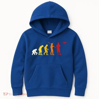 Funny Drone Fyling Evolution Design Drone Pilot Cute Gift Kids Hoodie