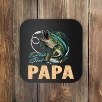 Fathers Day Funny Fisherman Reel Cool Papa Fishing Lover Coaster thumb 0