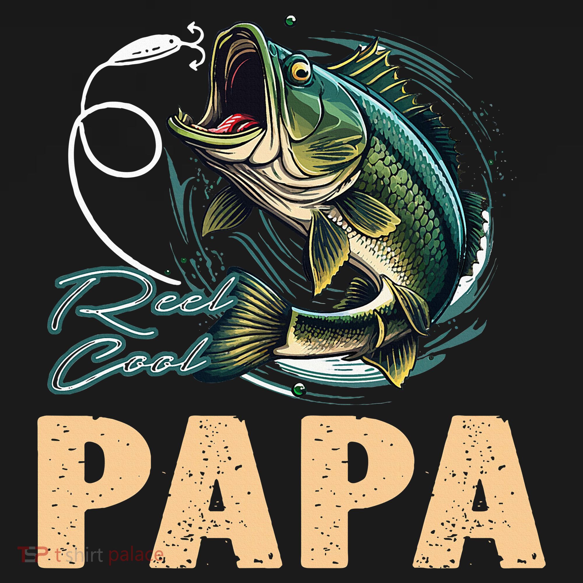 Fathers Day Funny Fisherman Reel Cool Papa Fishing Lover Polo