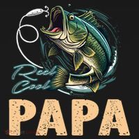 Fathers Day Funny Fisherman Reel Cool Papa Fishing Lover Mousepad thumb 1