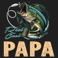 Fathers Day Funny Fisherman Reel Cool Papa Fishing Lover Hat thumb 2