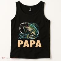 Fathers Day Funny Fisherman Reel Cool Papa Fishing Lover Tank Top thumb 2
