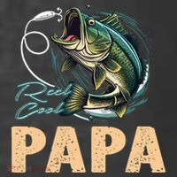 Fathers Day Funny Fisherman Reel Cool Papa Fishing Lover T-Shirt thumb 5