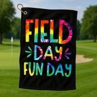 Field Day Fun Day Last Day Of School Teacher Student Golf Towel thumb 1