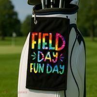 Field Day Fun Day Last Day Of School Teacher Student Golf Towel thumb 2