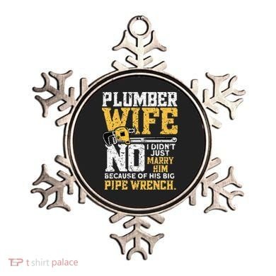 Funny Design For Plumber Wife Plumbing Pipefitters Plumber Ornament