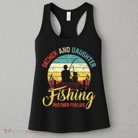 Father Daughter Fishing Partner For Life Retro Matching Dad Women's Tank Top thumb 3