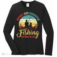 Father Daughter Fishing Partner For Life Retro Matching Dad Women's Long Sleeve Shirt thumb 0