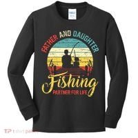 Father Daughter Fishing Partner For Life Retro Matching Dad Kids Long Sleeve Shirt thumb 0