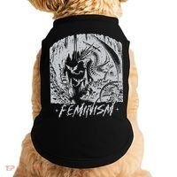 Feminism Dragon Fantasy Doggie Tank thumb 0