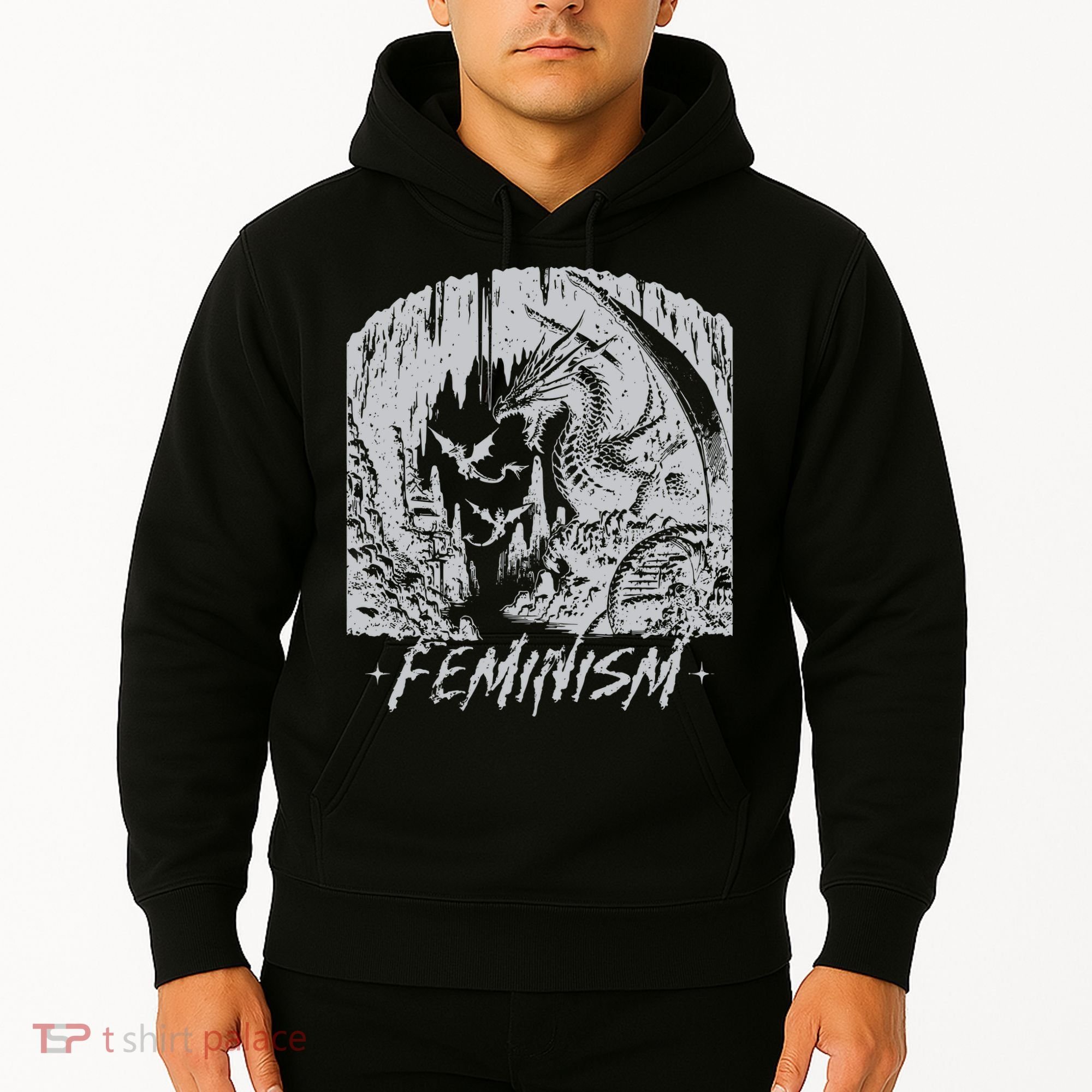 Feminism Dragon Fantasy Hoodie