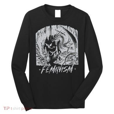 Feminism Dragon Fantasy Long Sleeve Shirt