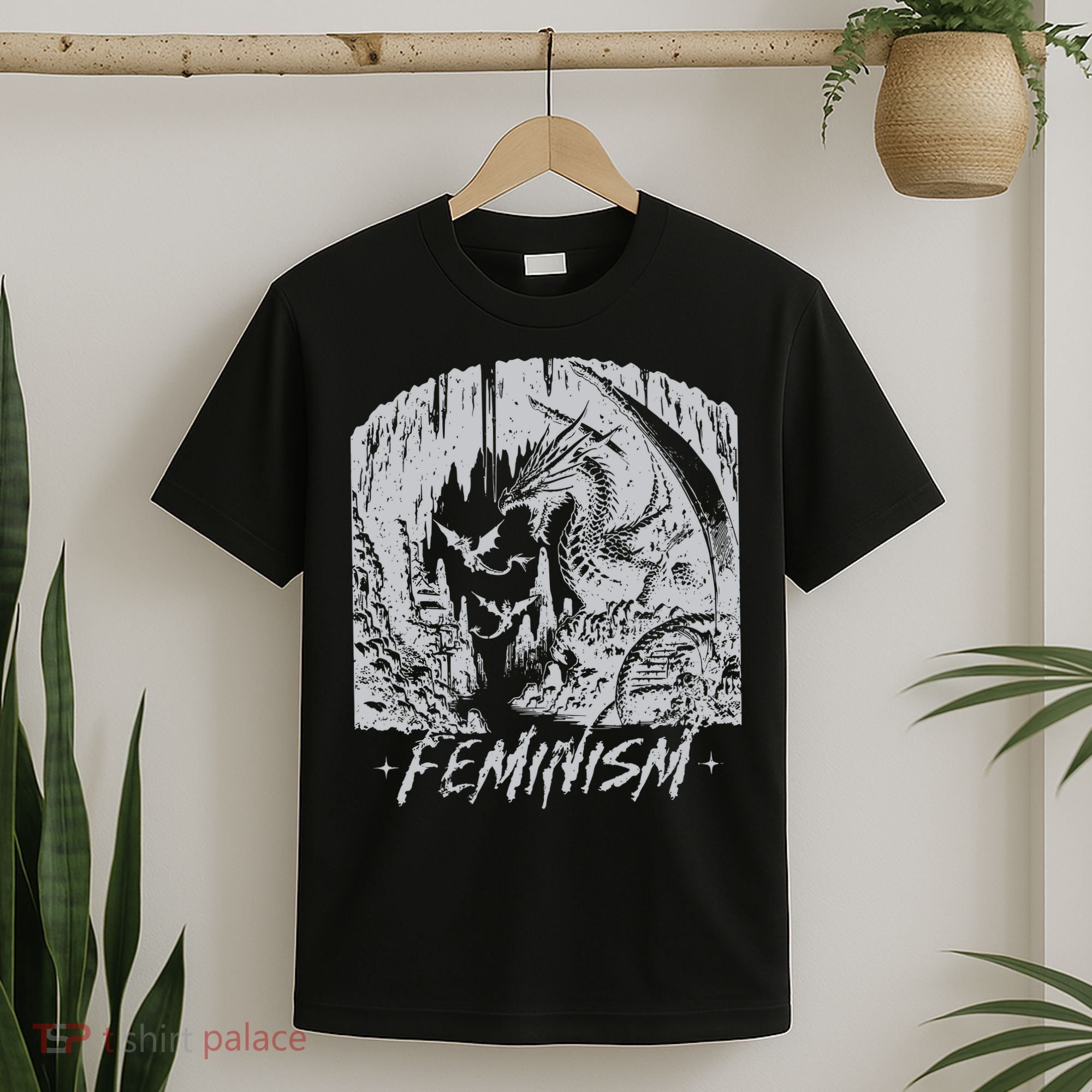 Feminism Dragon Fantasy T-Shirt
